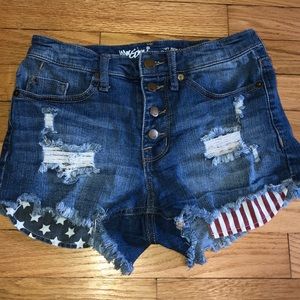 High rise shorts